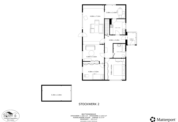 Grundriss Wohnbereich