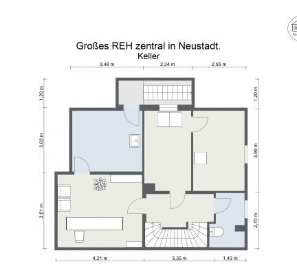 Grundriss – Großes REH zentral in Neustadt. – Keller – 2D