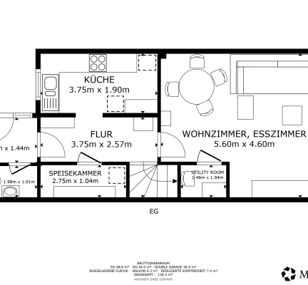 Grundriss EG, Skizze