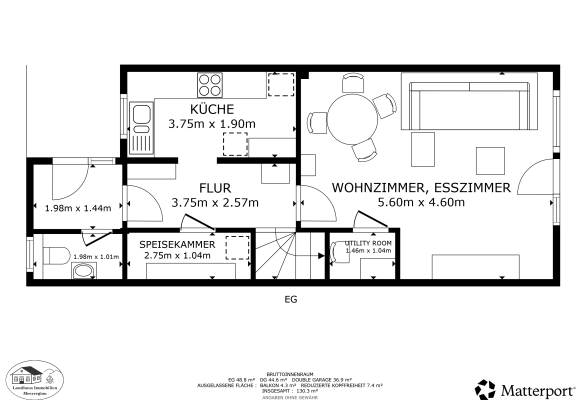 Grundriss EG, Skizze